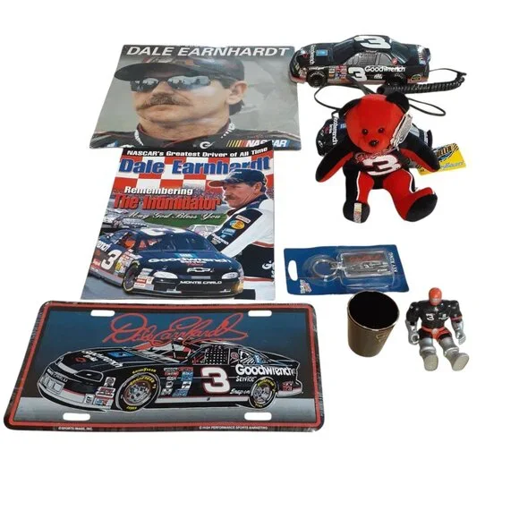 Nascar Dale Earnhart Sr Vintage Memorabilia Plush, Toy, Magazines, Etc. Lot 10 - Picture 1 of 10